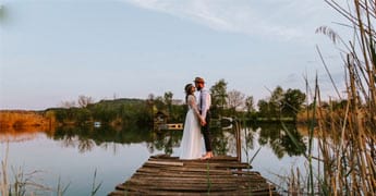 Collage aus Bildern zum Thema Vintage Hochzeit