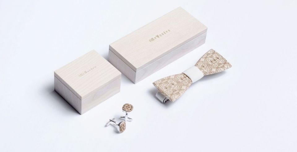BeWooden - Holzfliege Revio Set handgemacht mit Liebe