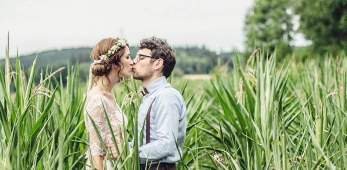 Hochzeit im Mai Holzfliege Manschettenknöfpe