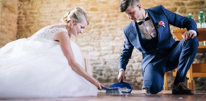 Hochzeit im Mai Holzfliege Manschettenknöfpe