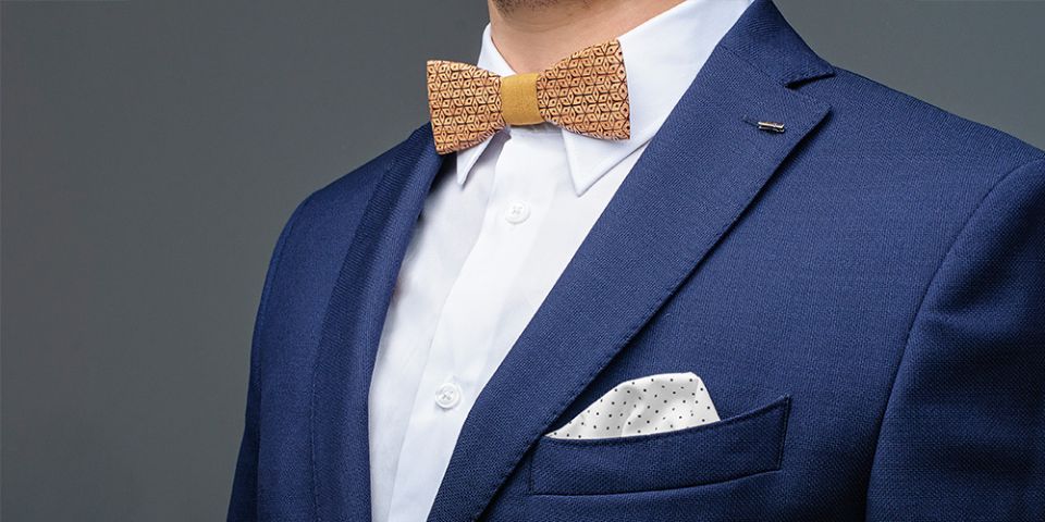 BeWooden - Anzug Einstecktuch einzigartig Dots square Sole