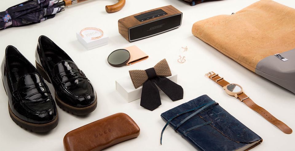 BeWooden - Damenfliege Aliqa, Taschenspiegel Deniq und weitere Accessoires