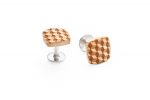 BeWooden - Manschettenknöpfe mit Holzintarsie Cubo Cuff