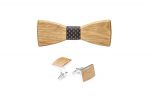 BeWooden - Holzfliege Coloo und Manschettenknöpfe Coloo Cuff