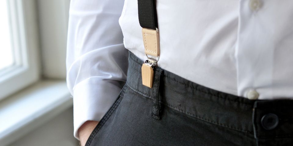 BeWooden - Hosenträger für den Mann Lux Suspenders Detail