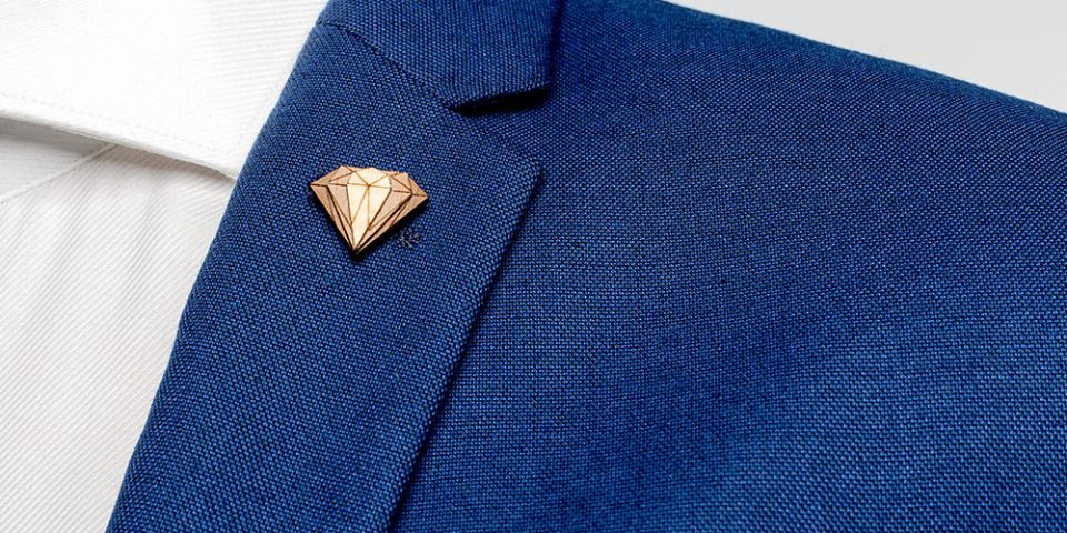 Broschen für Herren Diamond Lapel 