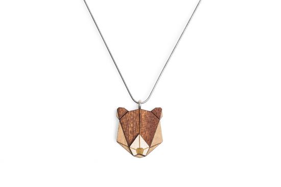 Holzanhänger Bear Pendant