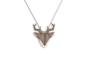 Holzanhänger Deer Pendant