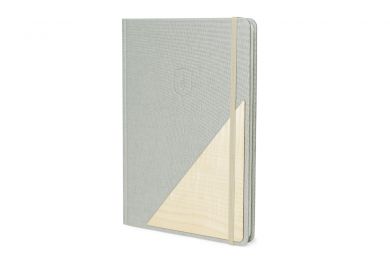 Einzartiges Notizbuch Lux Notebook mit einem Holzdetail