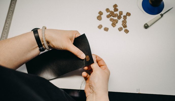 Nähen von der Nox Slim Wallet Leder Geldbörse