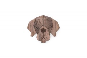 Holzbrosche Neapolitan Mastiff Brooch