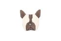 Holzbrosche French Bulldog Brooch