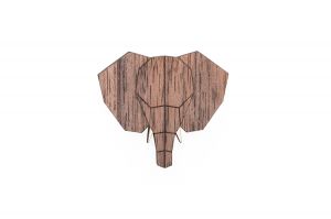 Holzbroche Elephant Brooch
