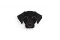 Holzbrosche Black Labrador Brooch