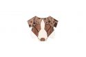 Holzbrosche Australian Shepherd Brooch