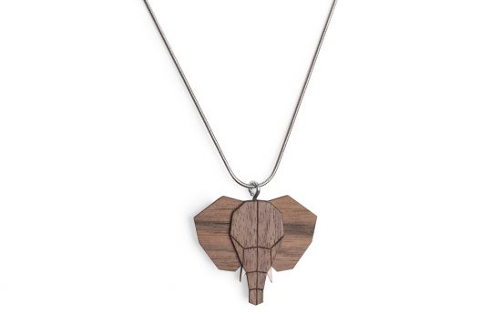 Holzanhänger Elephant Pendant