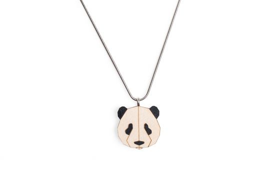 Holzanhänger Panda Pendant