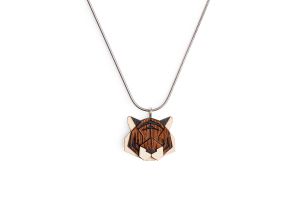 Holzanhänger Tiger Pendant