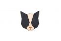 Holzbrosche Black Cat Brooch