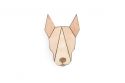 Holzbrosche Bull Terrier Brooch