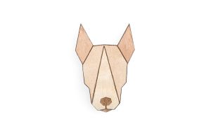 Holzbrosche Bull Terrier Brooch