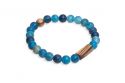 Perlenarmband Aqua Zebrano Bracelet