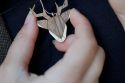 Holzanhänger Deer Pendant