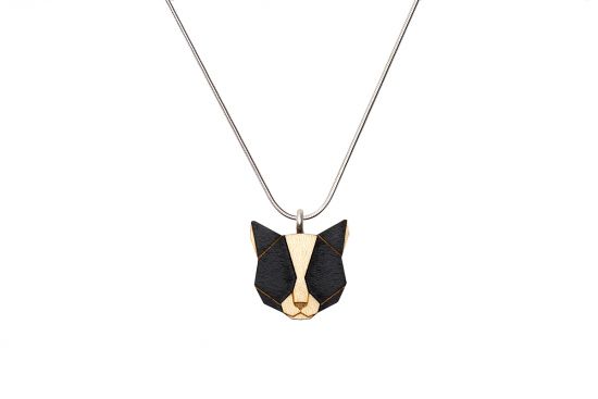 Holzanhänger Black Cat Pendant