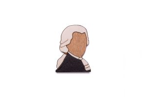  Holzbrosche Amadeus Brooch