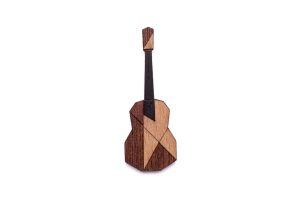 Holzbrosche Guitar Brooch