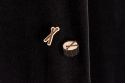 Holzbrosche Drumsticks Brooch