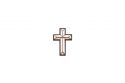 Holzbrosche Maria Cross Brooch