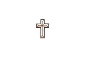 Holzbrosche Maria Cross Brooch Holzbrosche Maria Cross Brooch