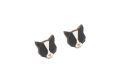 Holzohrringe Black Cat Earrings