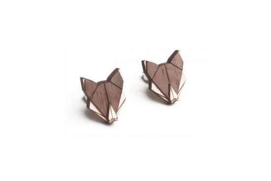 Holzohrringe Wolf Earrings