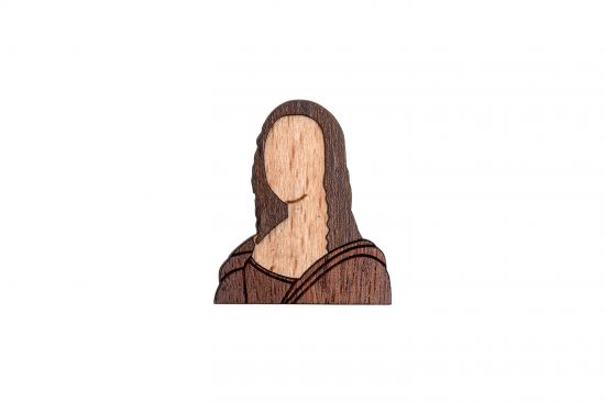 Holzbrosche Lisa Brooch