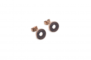 Metallohrringe Rose Earrings Circle