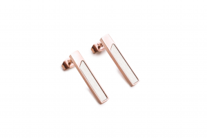 Metallohrringe Bright earrings rectangle