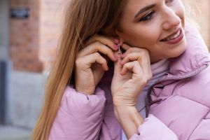 Metallohrringe Bright earrings rectangle