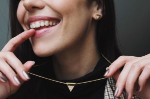 Triangle Earrings & Necklace