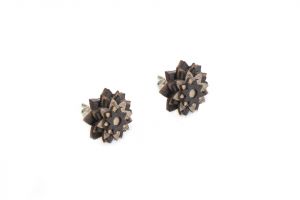 Holzohrringe African Flower Earrings