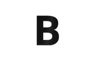 Holzbuchstabe Letter B