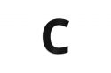 Holzbuchstabe Letter C