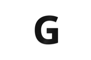 Holzbuchstabe Letter G