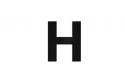 Holzbuchstabe Letter H