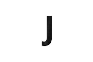 Holzbuchstabe Letter J