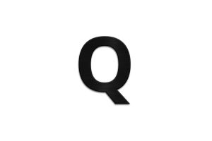Holzbuchstabe Letter Q