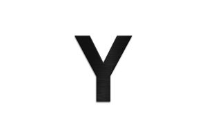 Holzbuchstabe Letter Y