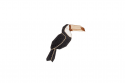 Holzbrosche Toucan Brooch