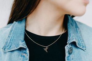 Metallanhänger Bird Steel Pendant